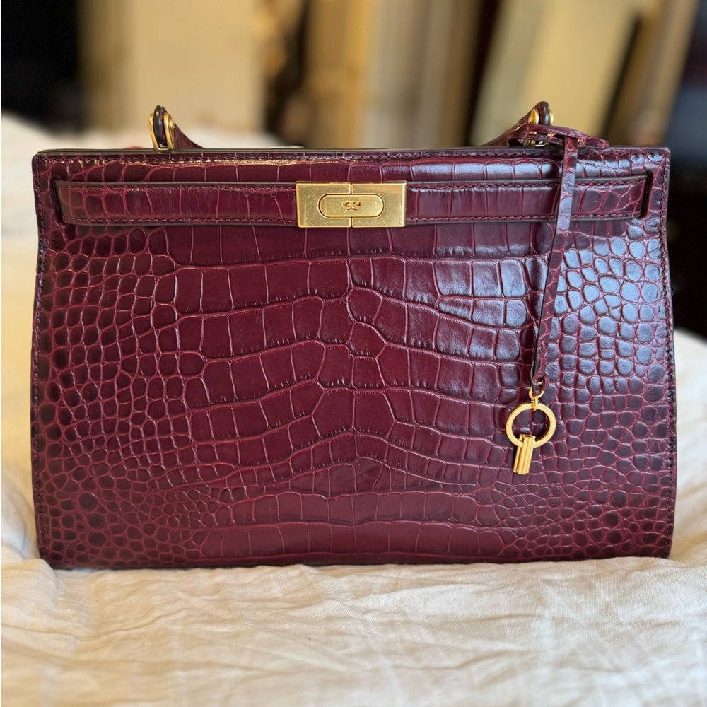 Tory Burch Lee Radziwell Croc Bag